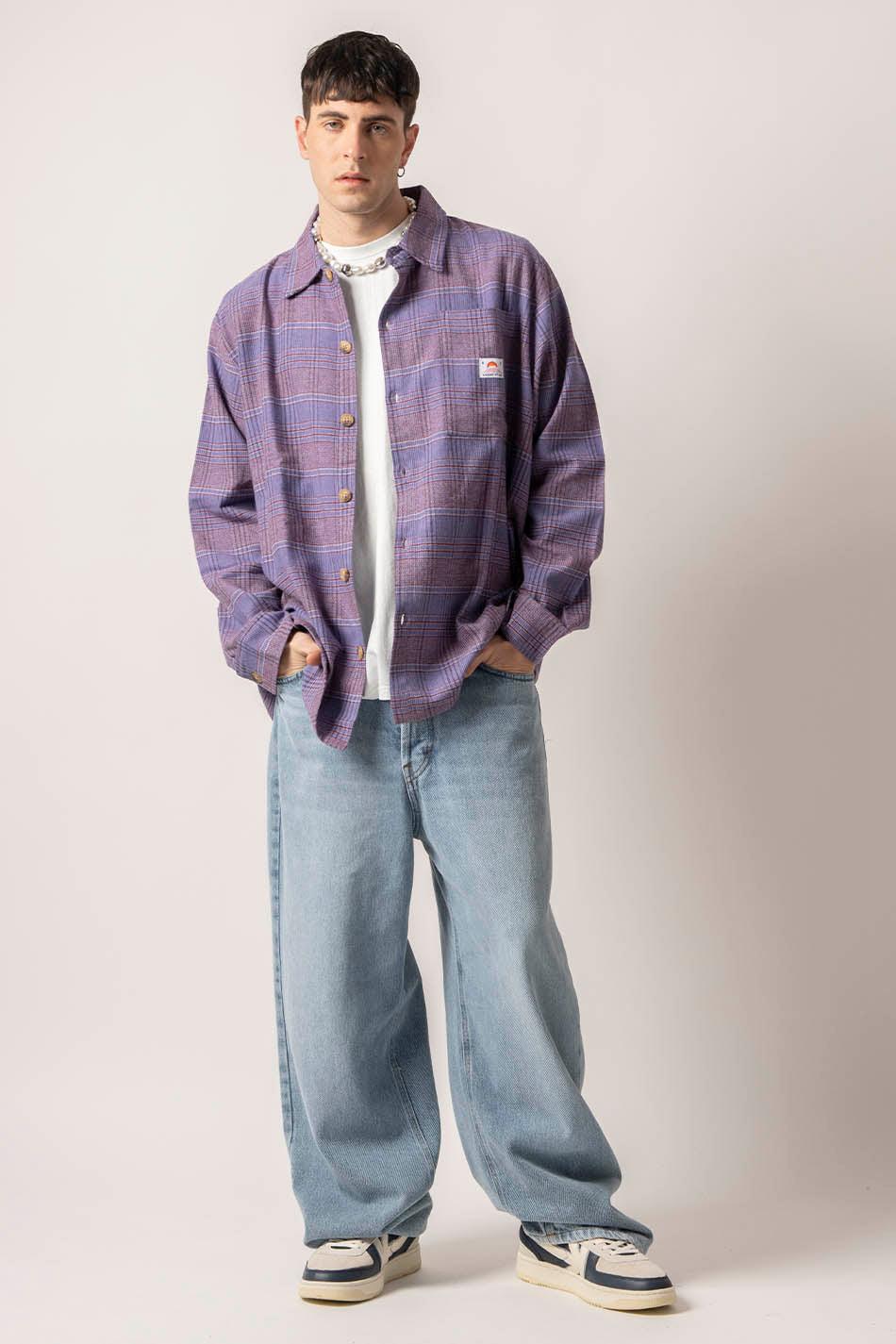 Kaotiko Camisa Liverpool Checked Lilac