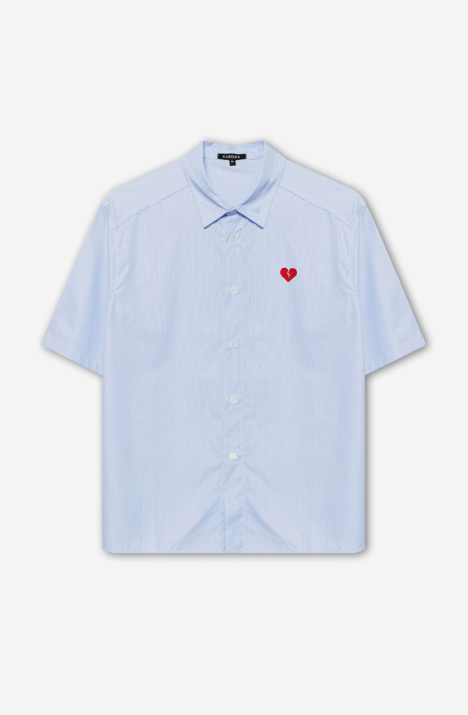 kaotiko Camisa Loui Heart Blue/ White Stripes