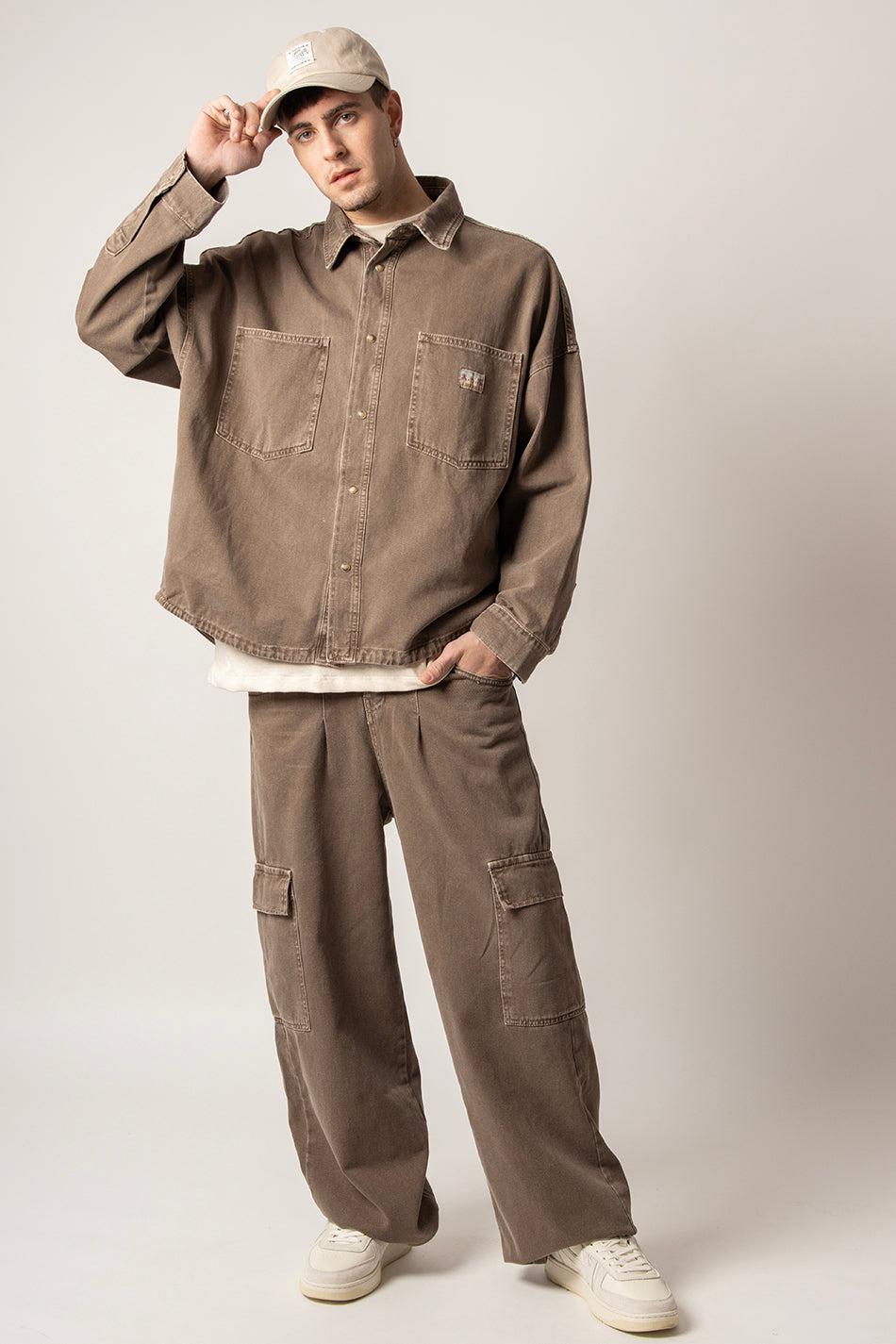 Kaotiko Camisa Menkes Washed Brown