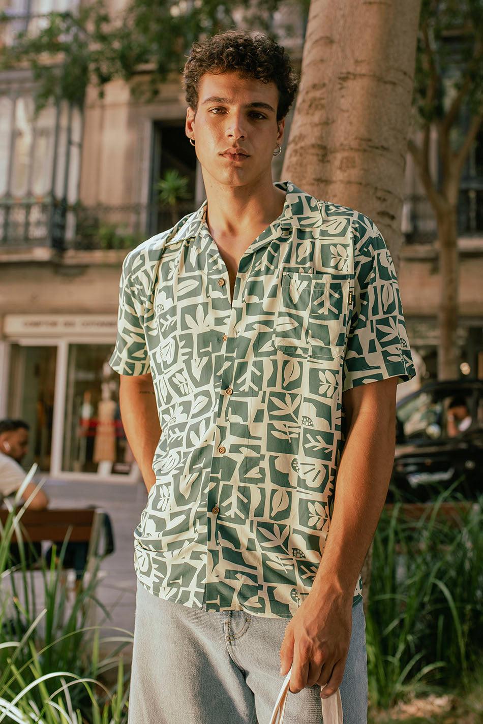 Kaotiko Camisa Nature Abstract