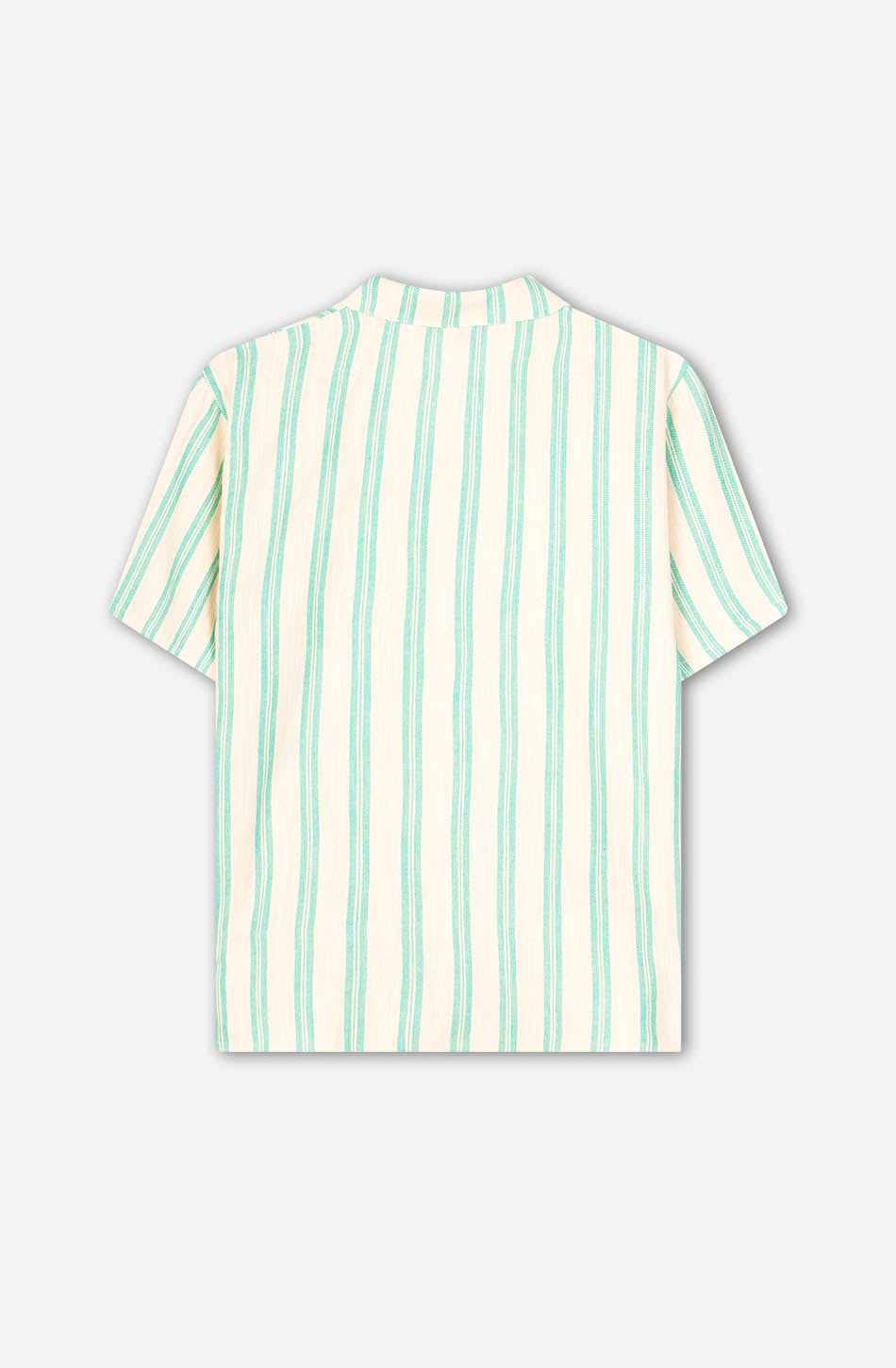 Kaotiko Camisa Ozan Stripes Ivory/ Aqua