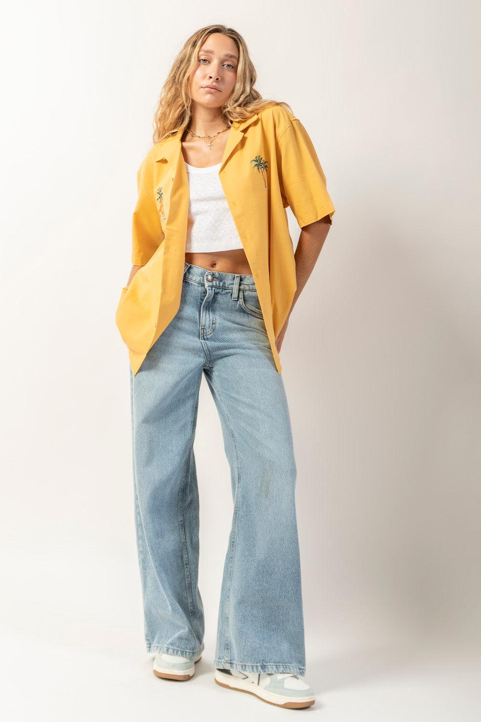 Kaotiko Camisa Palm Safari Mostaza