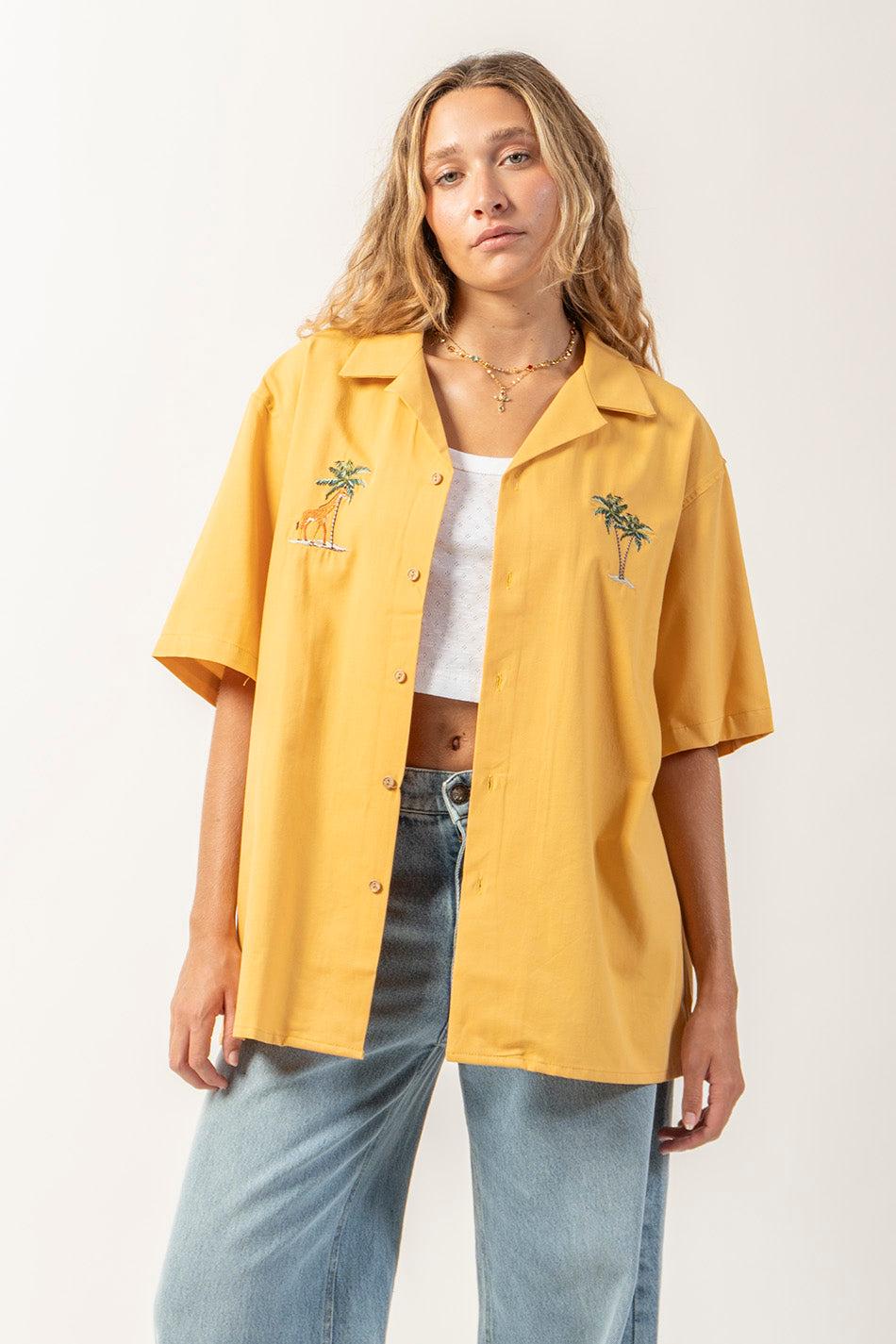 Kaotiko Camisa Palm Safari Mostaza