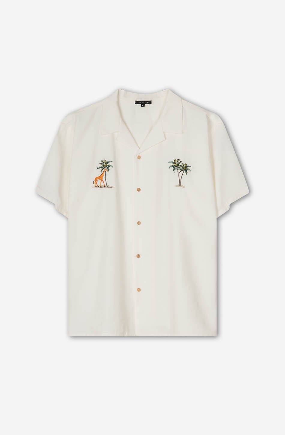 kaotiko Camisa Palm Safari White
