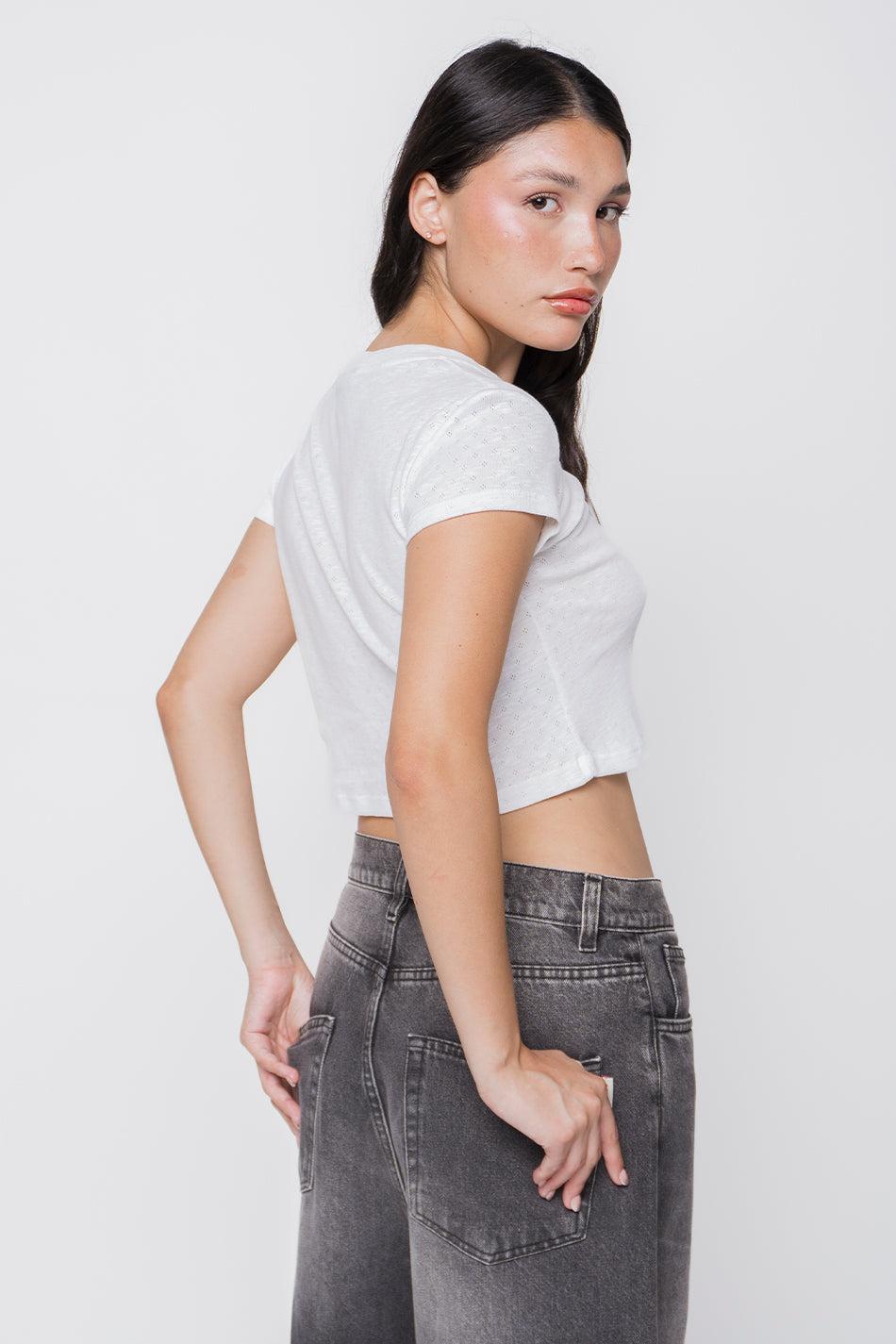 Kaotiko Camiseta Broken Heart White/ Mallow