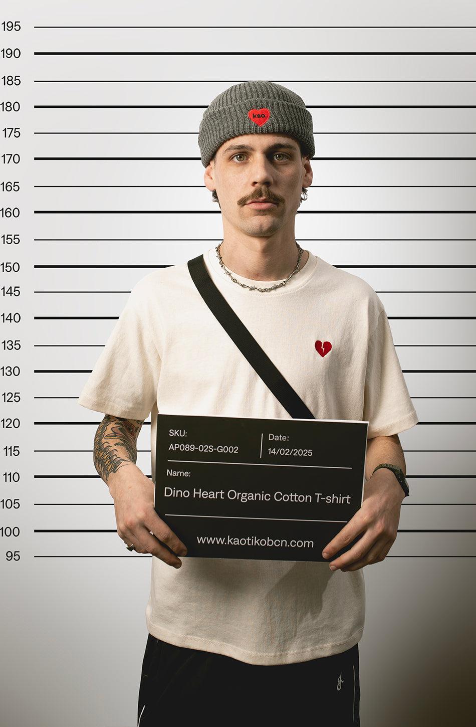 Kaotiko Camiseta Dino Heart Organic Cotton