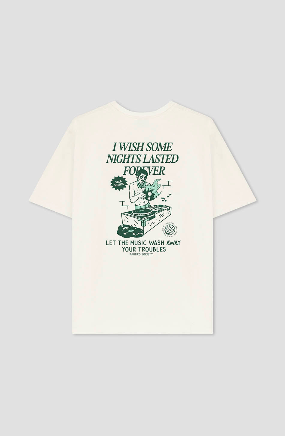 kaotiko Camiseta DJ Music Organic Cotton