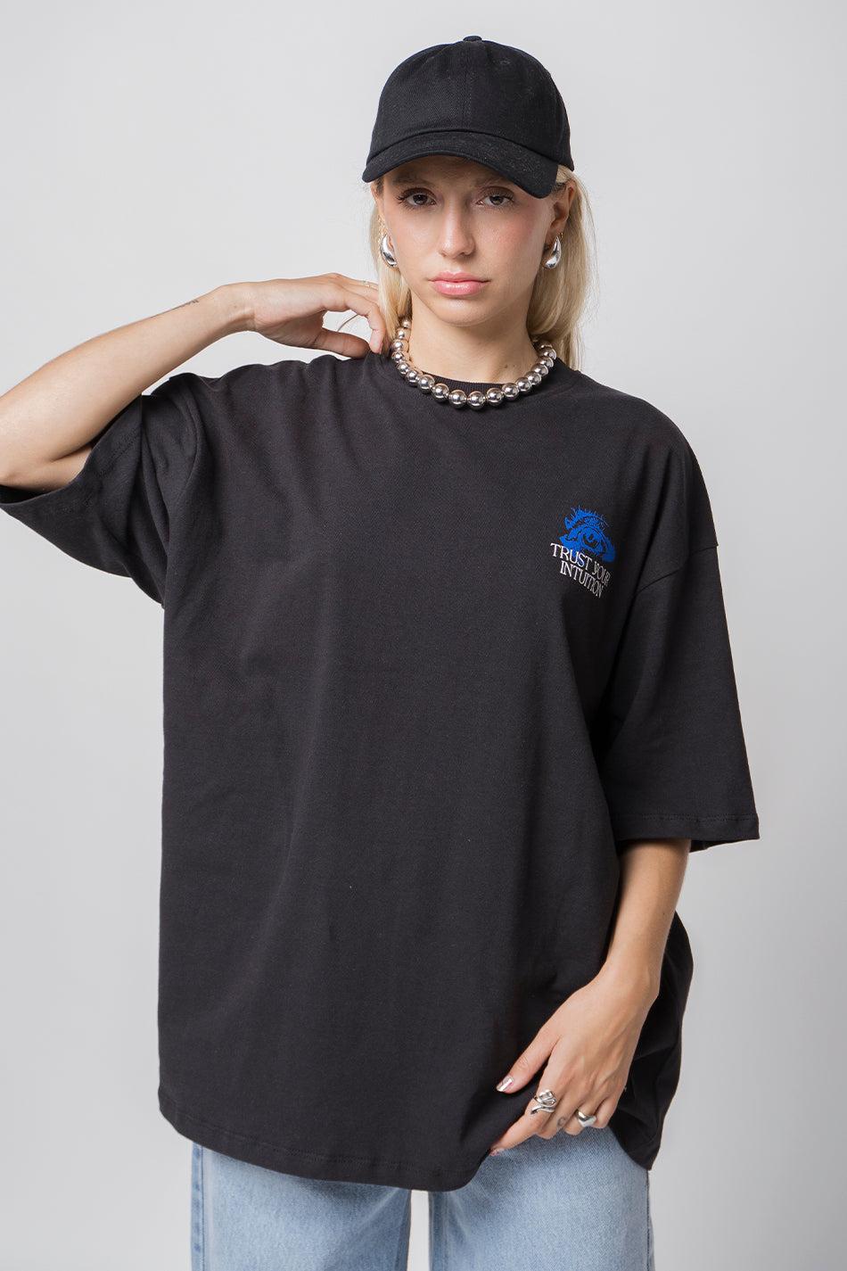 Kaotiko Camiseta Eye Trust Your Intuition Black