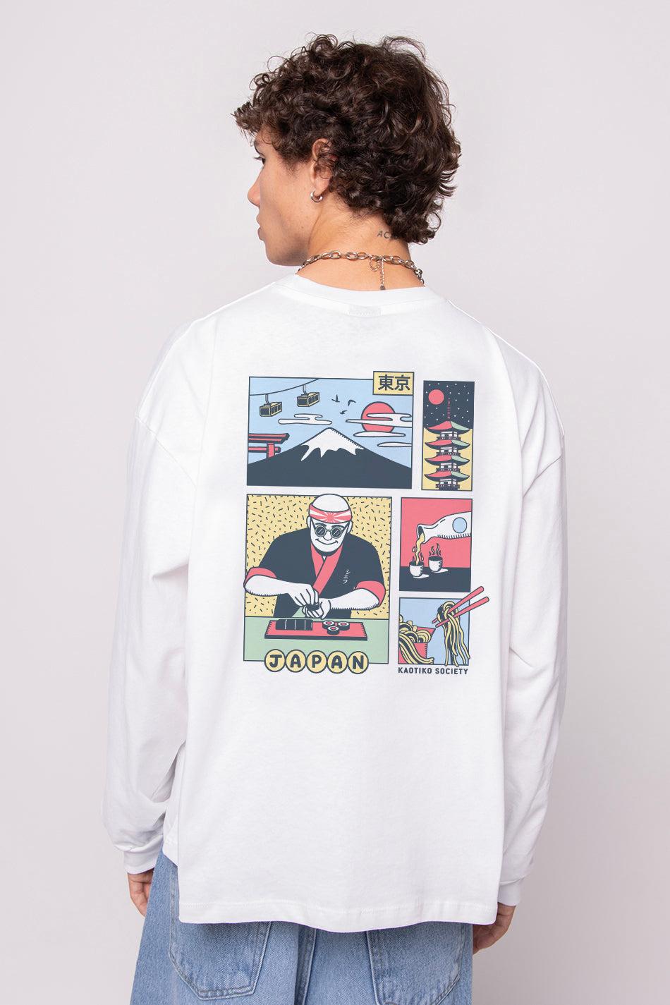 Kaotiko Camiseta Japan Life Organic Cotton White