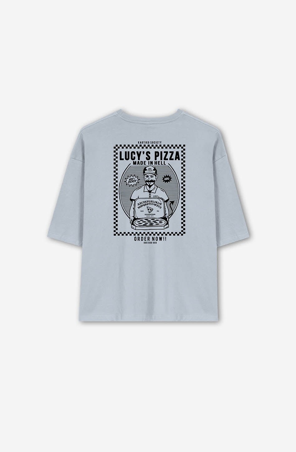 Kaotiko Camiseta Lucys Pizza Steel
