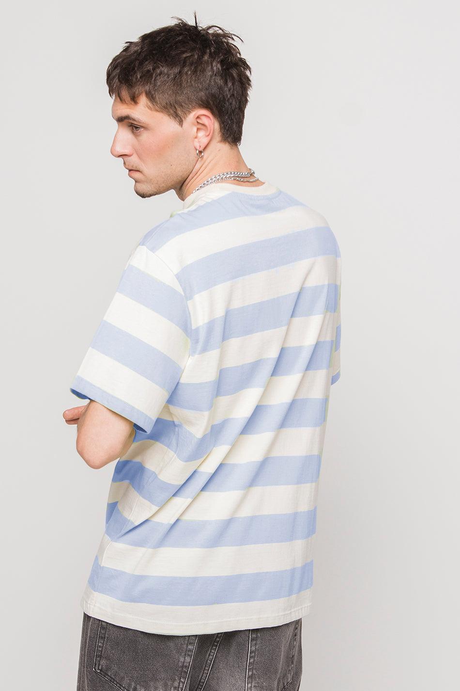 Kaotiko Camiseta Niall Stripes Orchid Lila