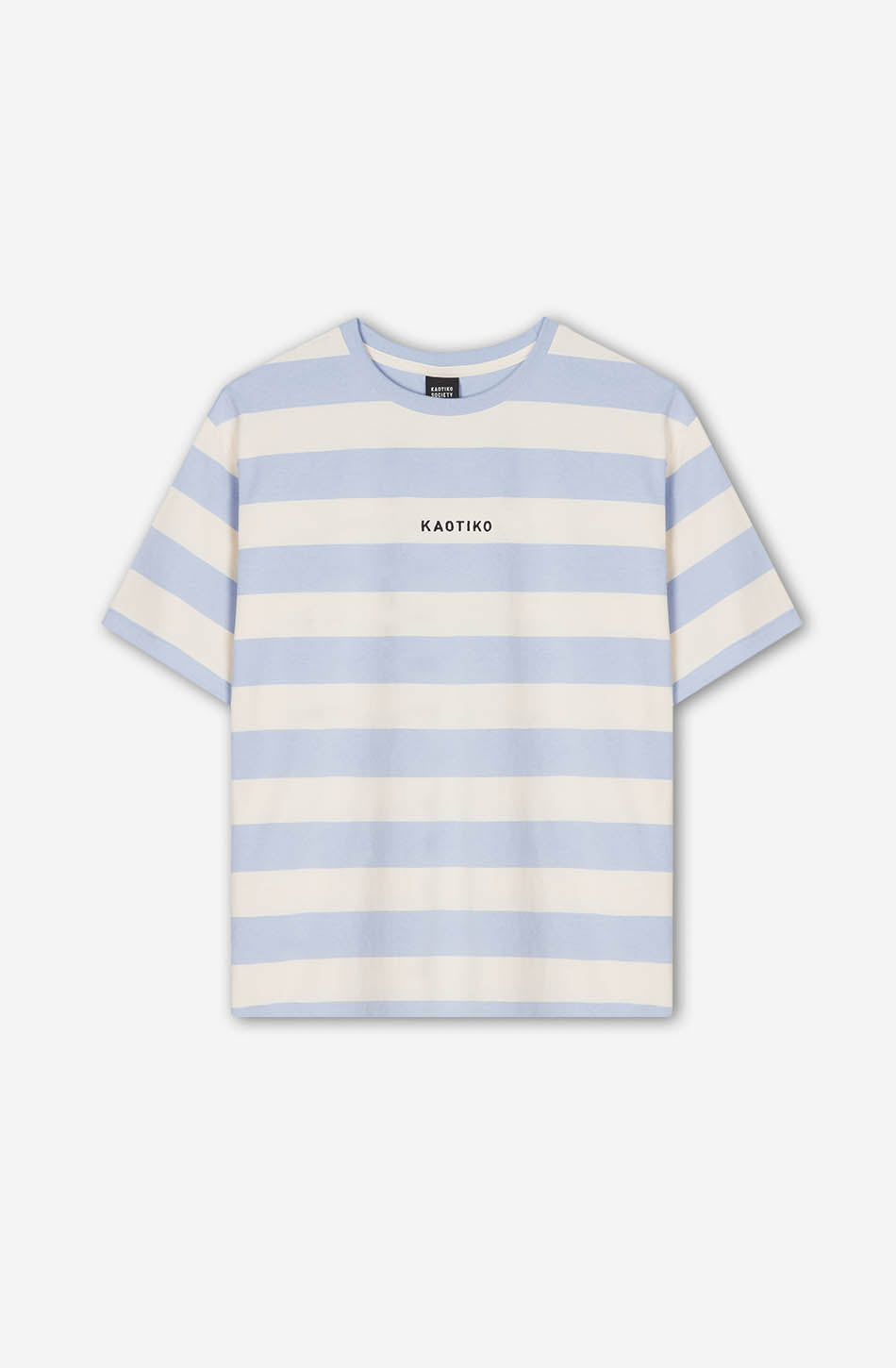 kaotiko Camiseta Niall Stripes Orchid Lila