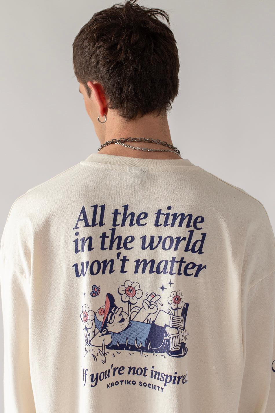 Kaotiko Camiseta Organic Cotton All The Time Ivory