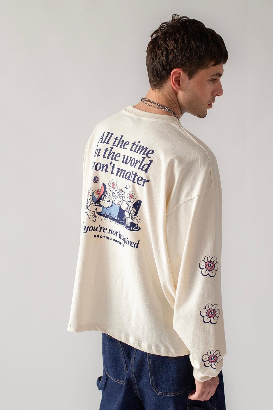 Kaotiko Camiseta Organic Cotton All The Time Ivory