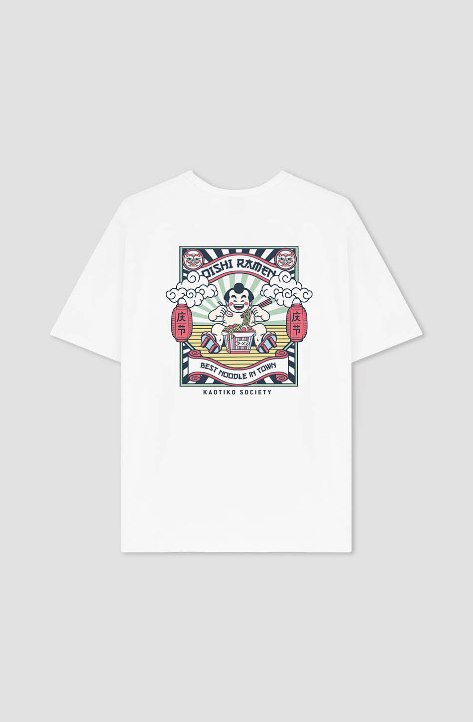 kaotiko Camiseta Organic Cotton Oishi Ramen White