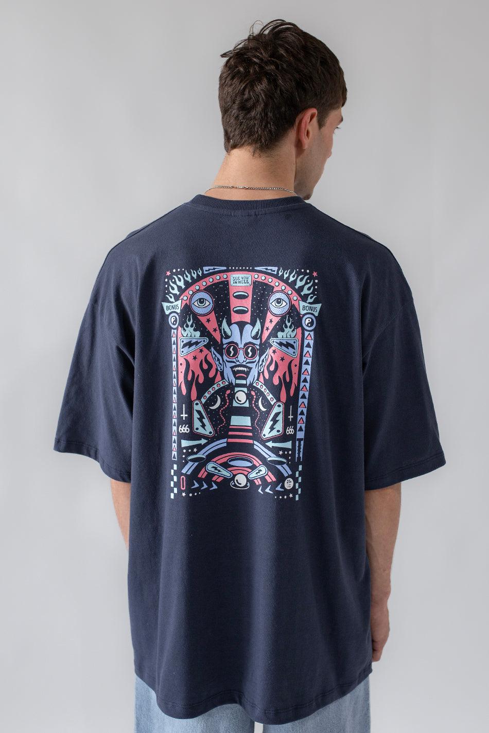 Kaotiko Camiseta Pinball Navy