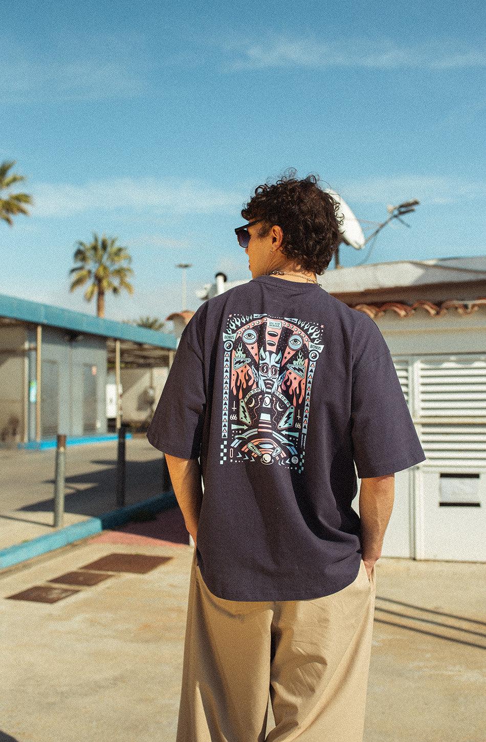 kaotiko Camiseta Pinball Navy