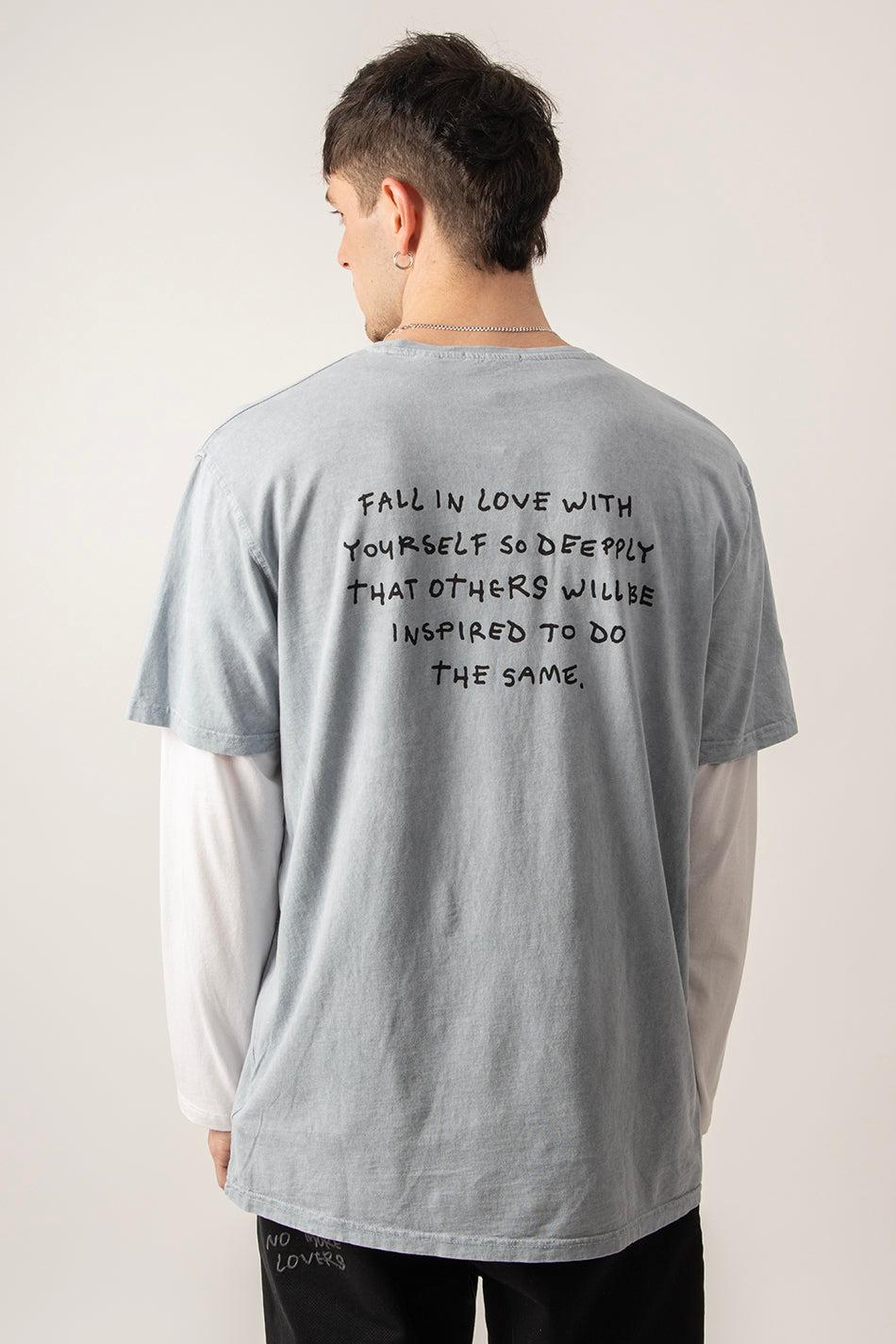 Kaotiko Camiseta Washed Boy Urban Threesome Steel