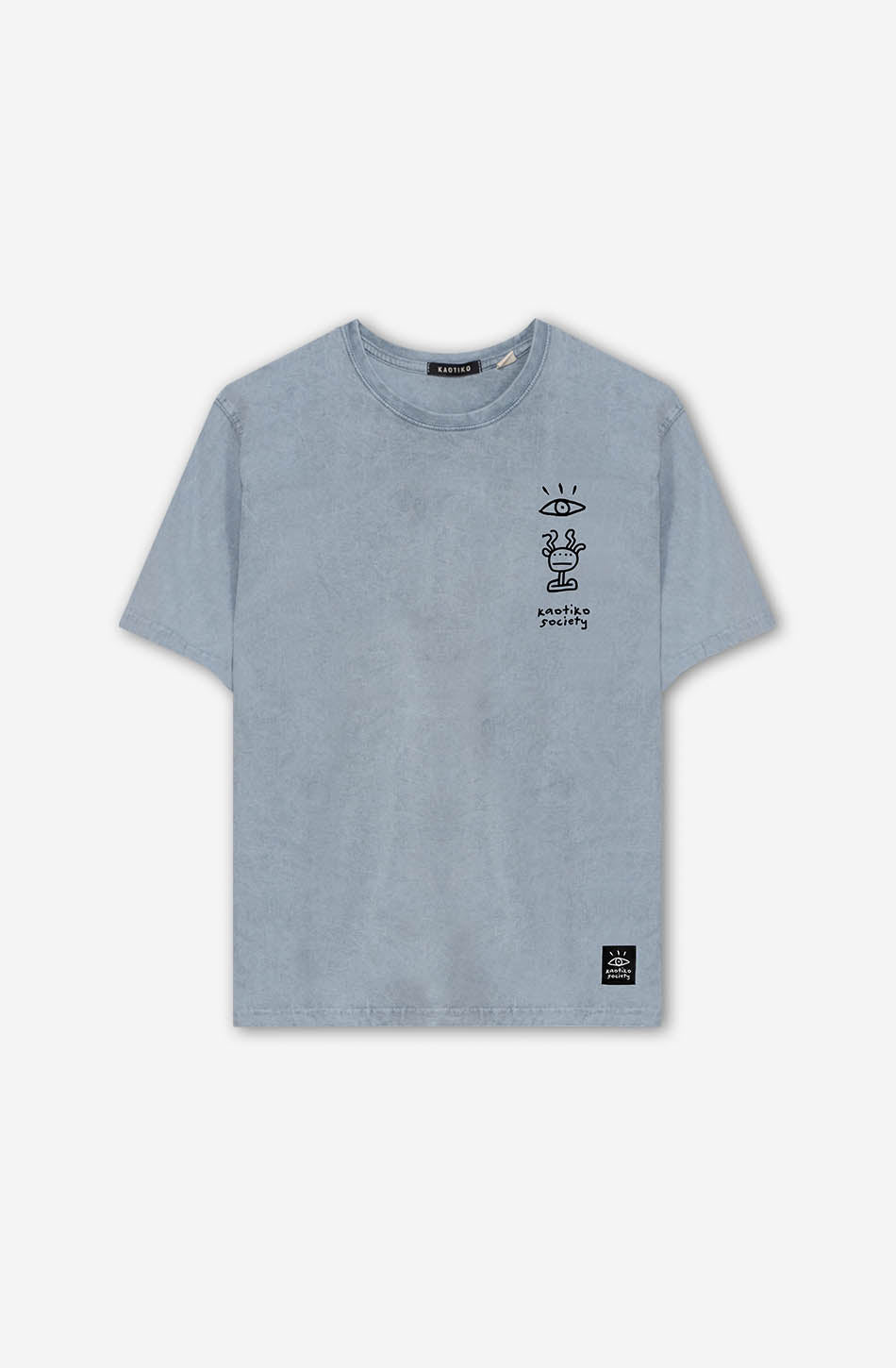 kaotiko Camiseta Washed Boy Urban Threesome Steel