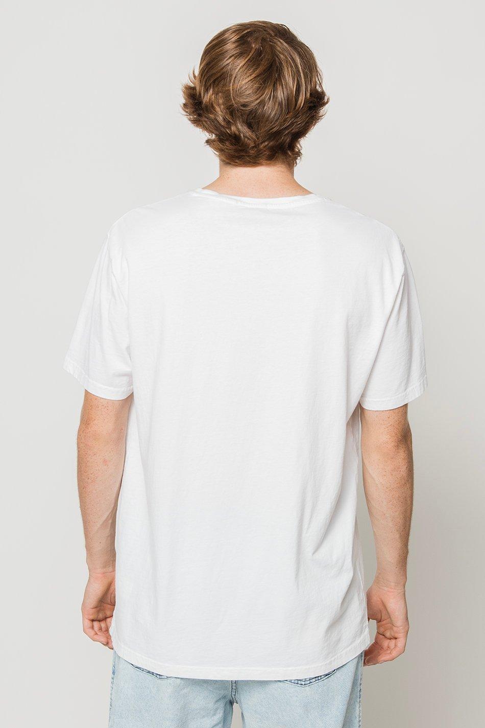 Kaotiko Camiseta Washed Fresh White