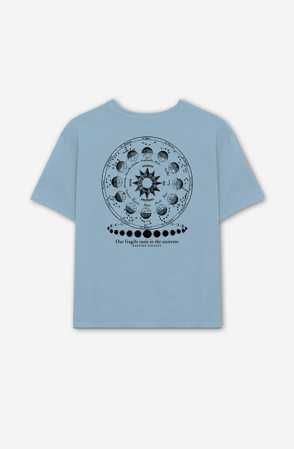 kaotiko Camiseta Washed Oasis Blue Fly