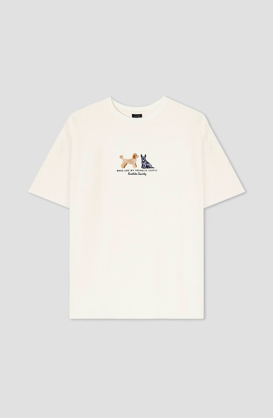 kaotiko Camiseta Washed Puppies Elliott Ivory