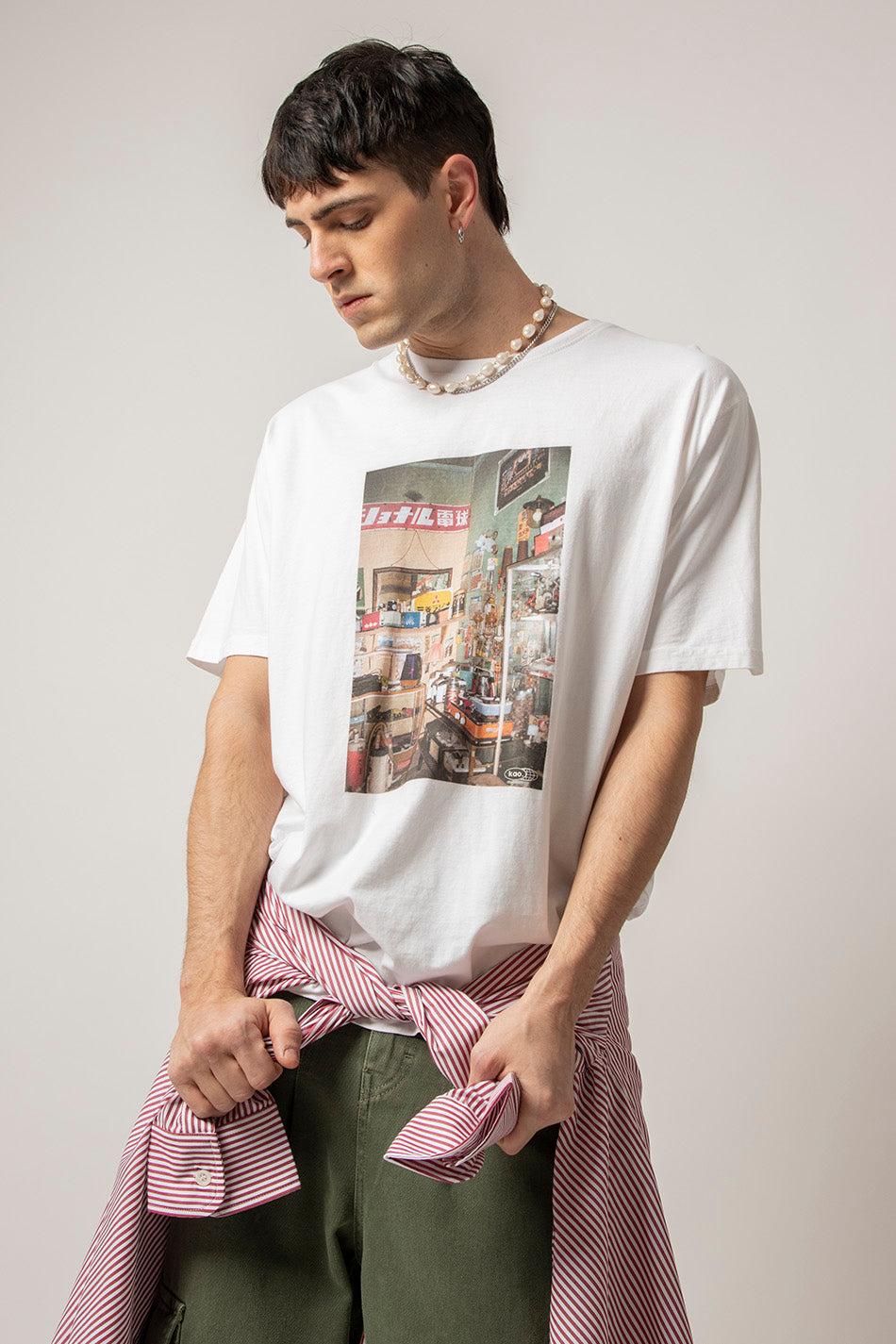 Kaotiko Camiseta Washed Takayama White