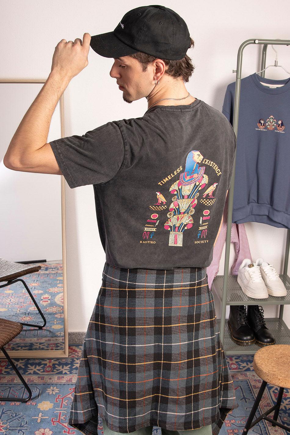 Kaotiko Camiseta Washed Timeless Existence Black