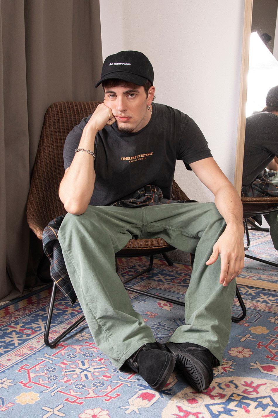 Kaotiko Camiseta Washed Timeless Existence Black