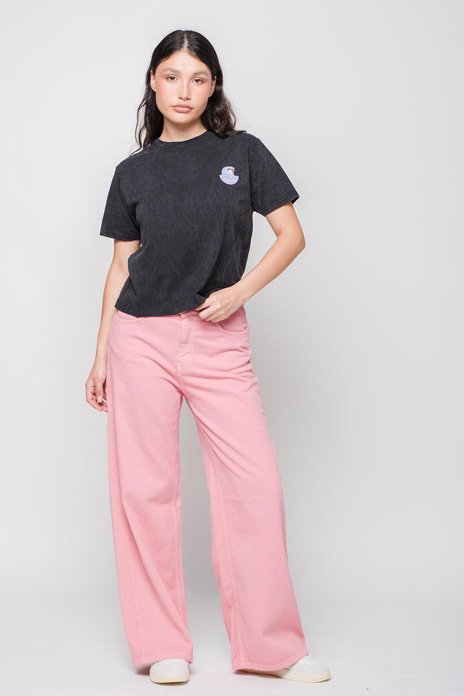 Kaotiko Camiseta Washed Timeless Immensity Black