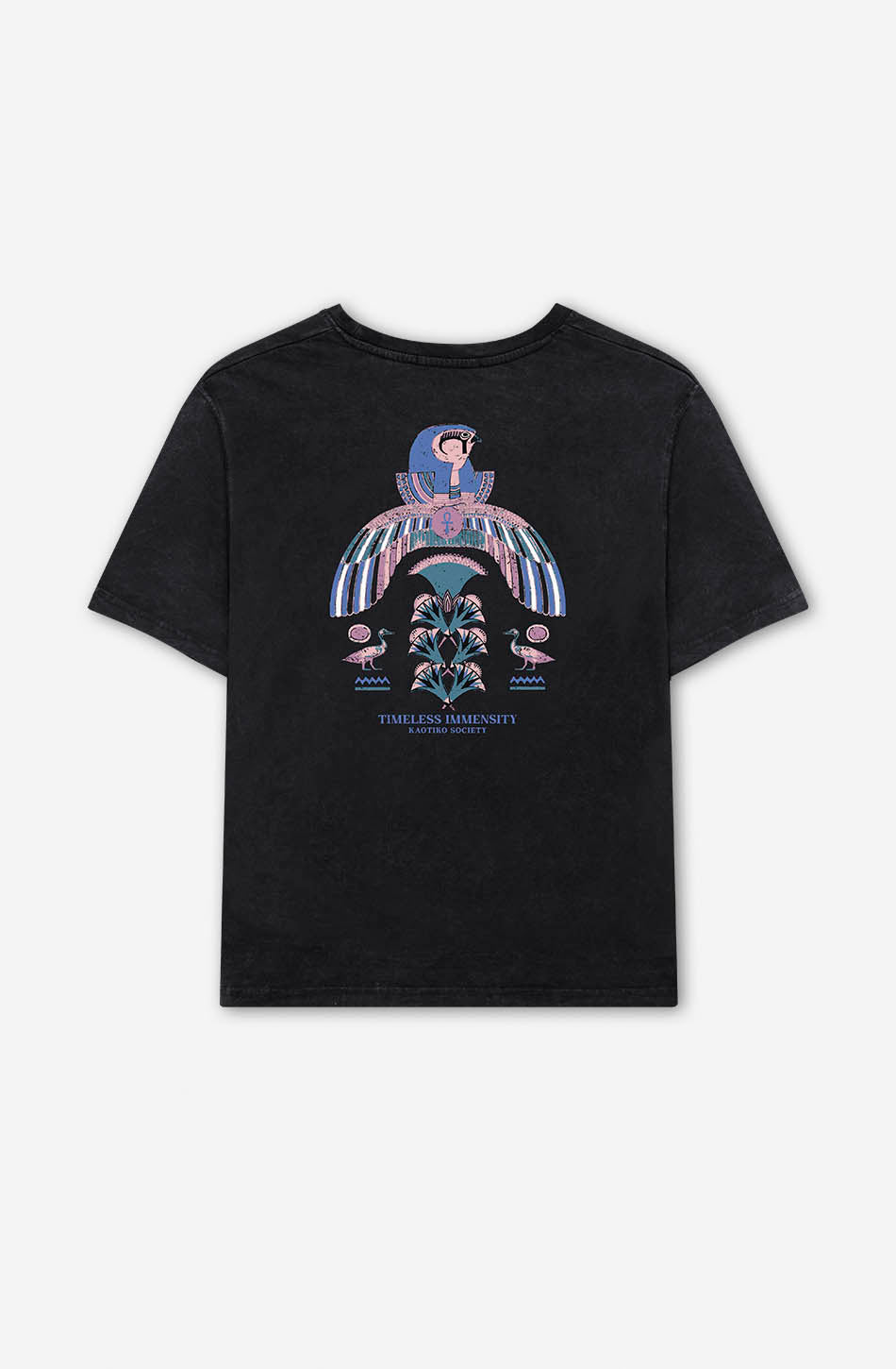 kaotiko Camiseta Washed Timeless Immensity Black