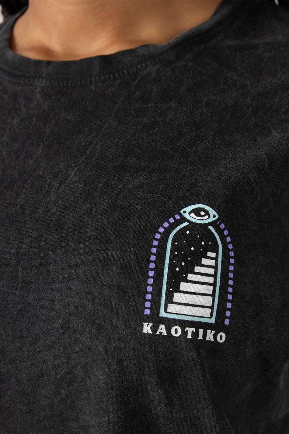 Kaotiko Camiseta Washed Trust Your Intuition Black