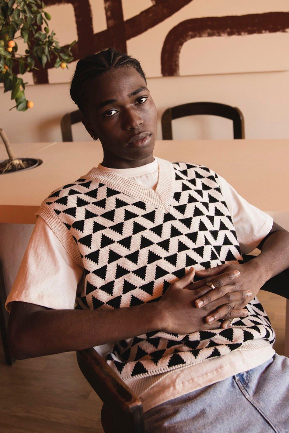 Kaotiko Chaleco Vermont Ivory/ Black