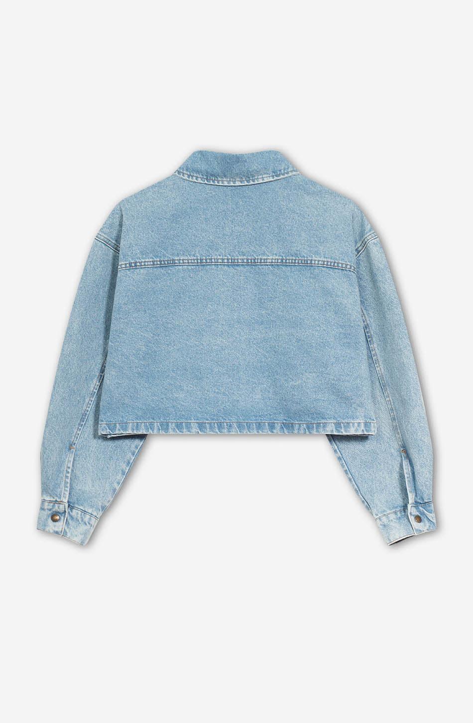 Kaotiko Chaqueta Pockets Washed Denim