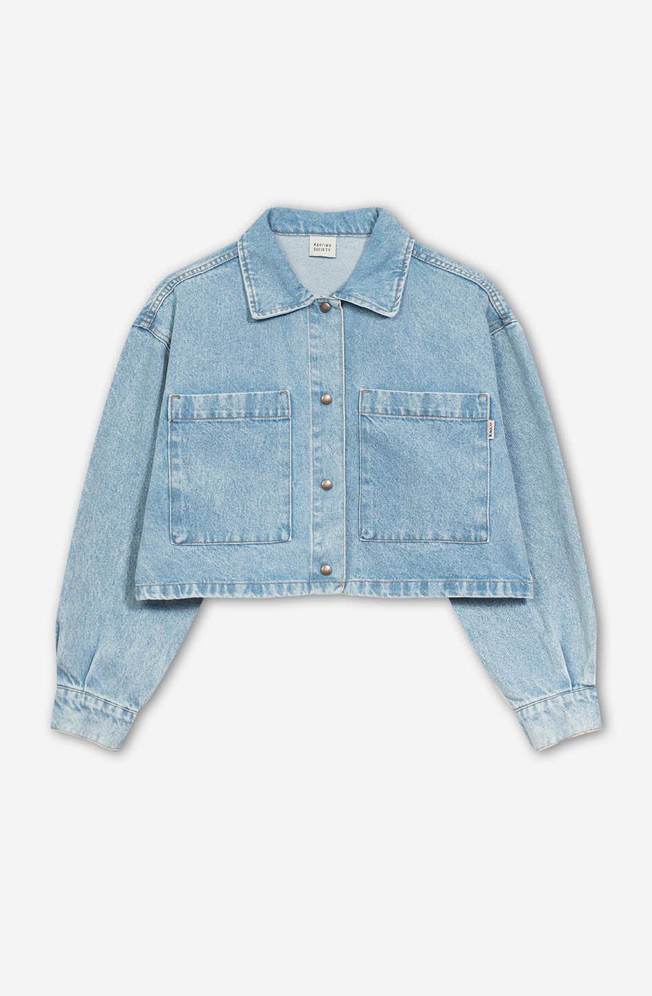 kaotiko Chaqueta Pockets Washed Denim