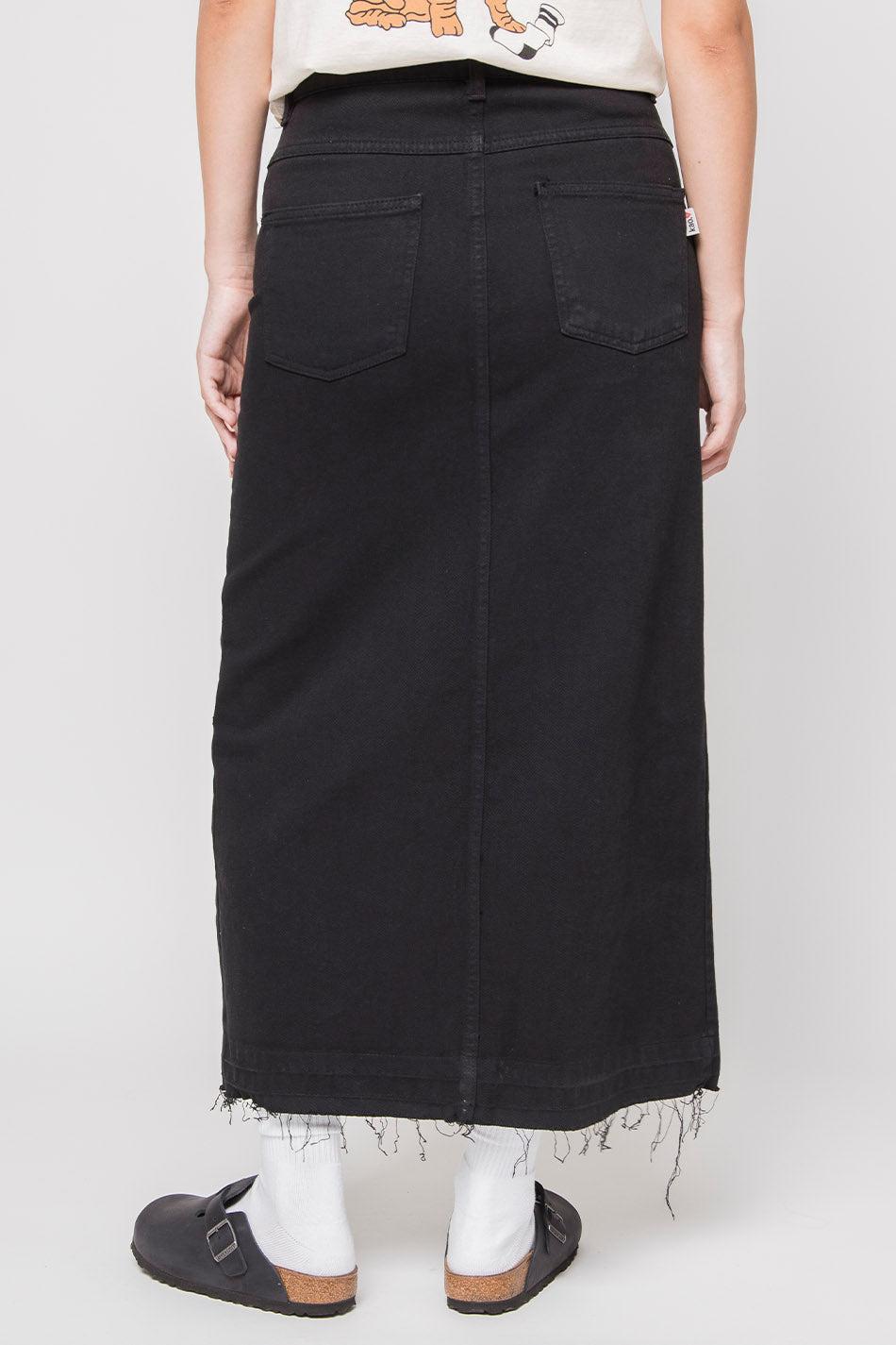 Kaotiko Falda Long Denim Black
