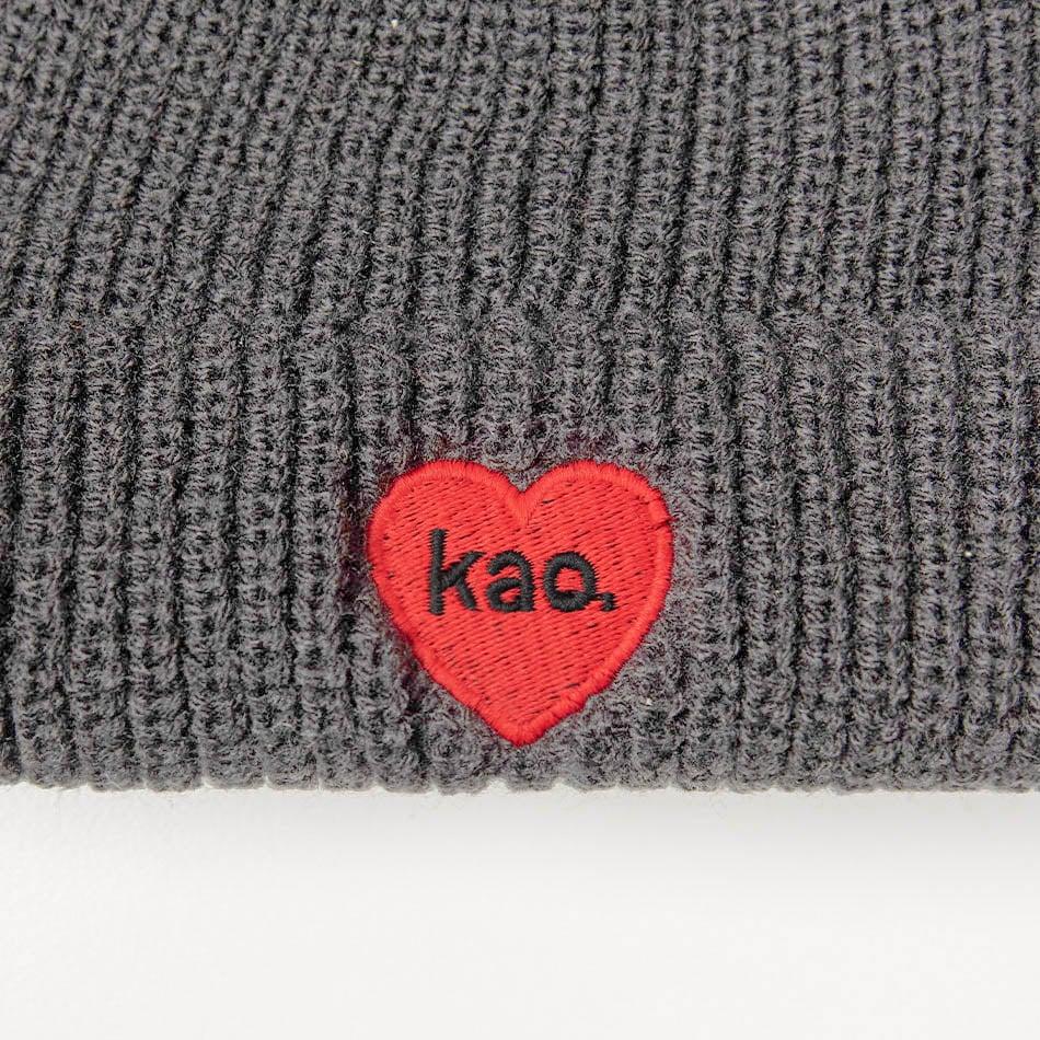 Kaotiko Gorro Heart Red Kao Grey