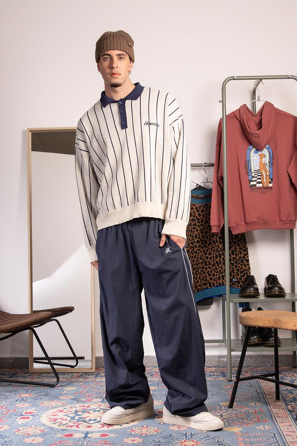 Kaotiko Jersey Button Palm Beach Ivory