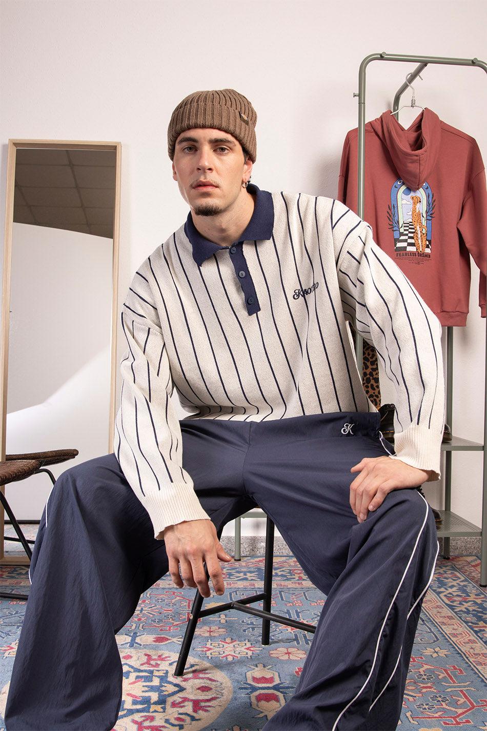 Kaotiko Jersey Button Palm Beach Ivory