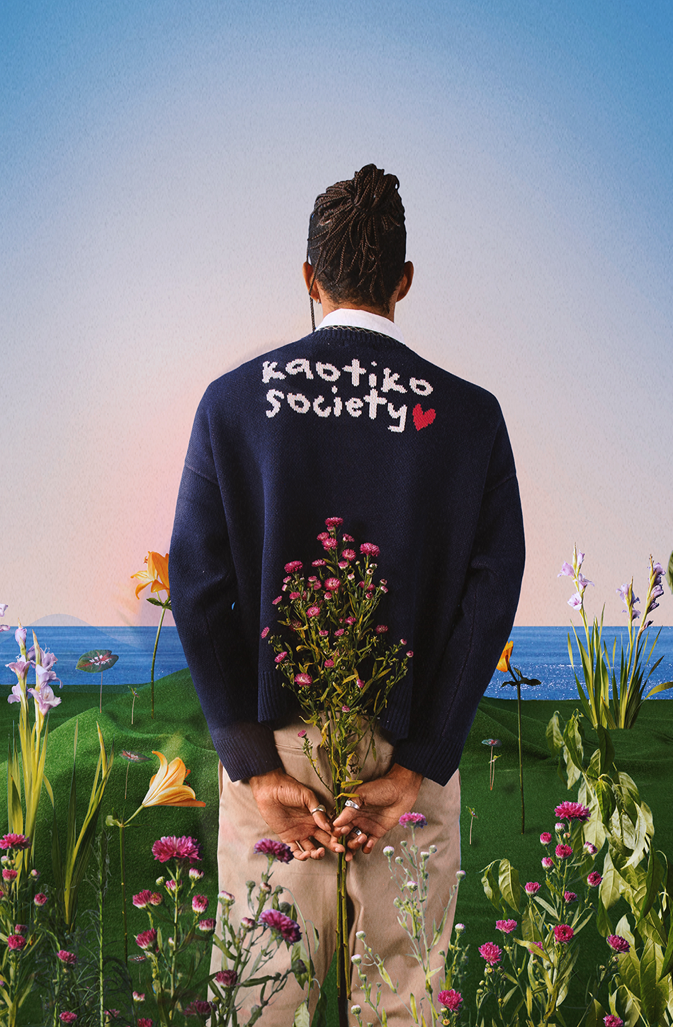 Kaotiko Jersey Mushroom Navy