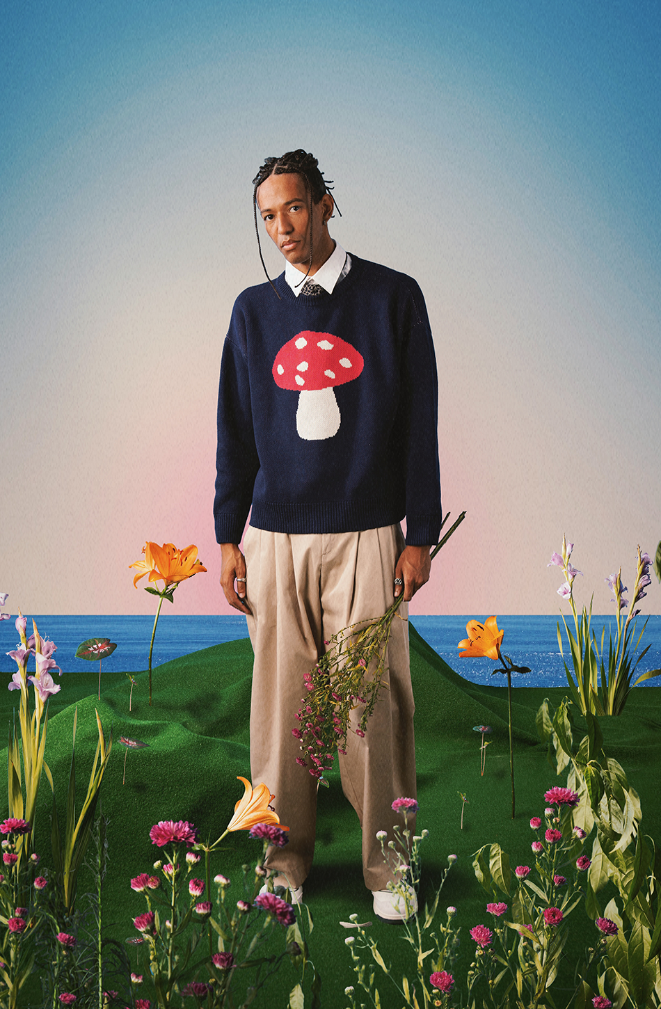 kaotiko Jersey Mushroom Navy