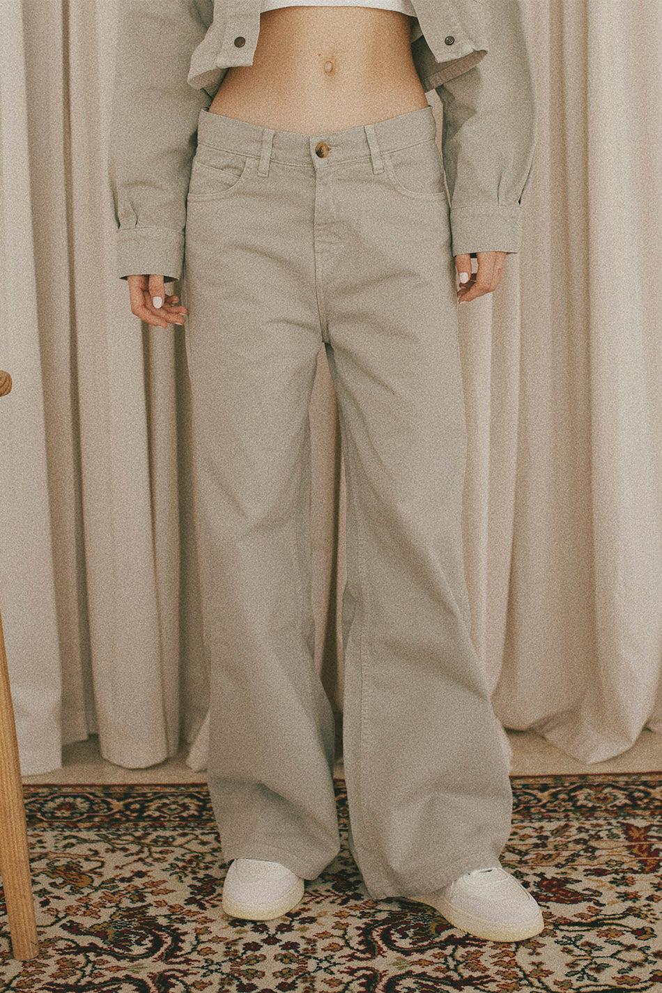 Kaotiko Pantalón Baggy Oversize Stone