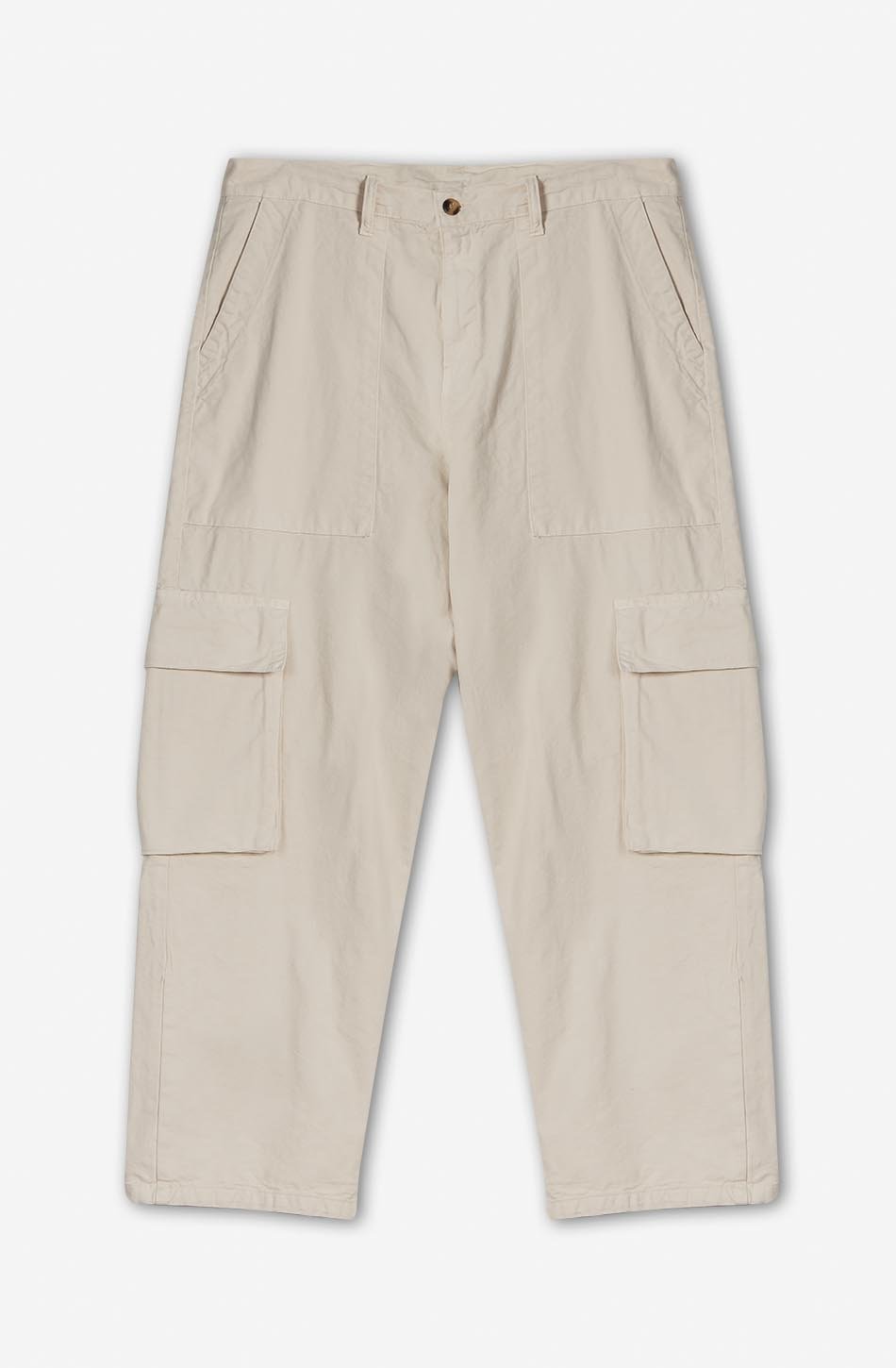 kaotiko Pantalón Cargo Relaxed Canvas Ivory