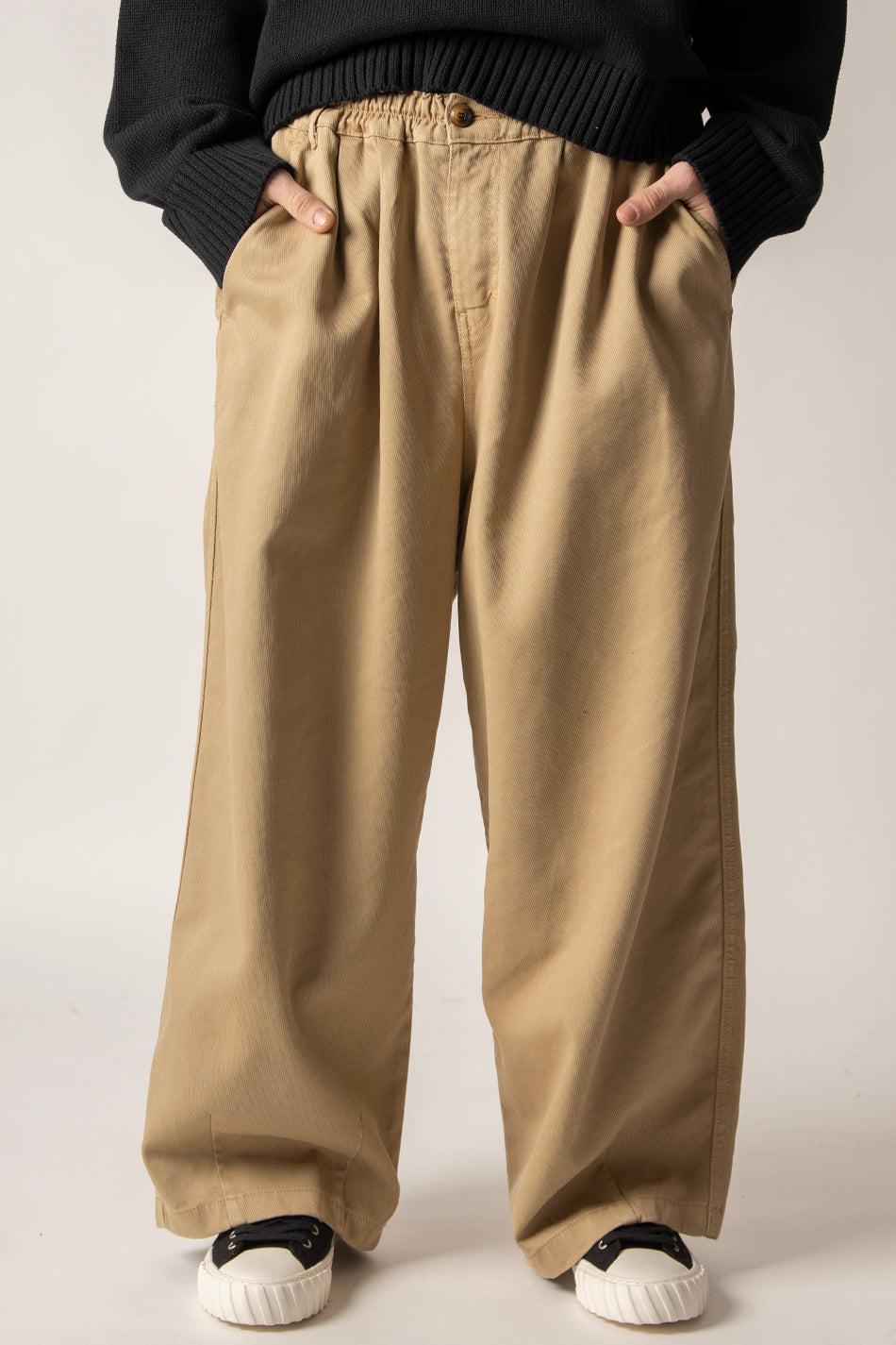 Kaotiko Pantalón Dandy Wide Leg Camel