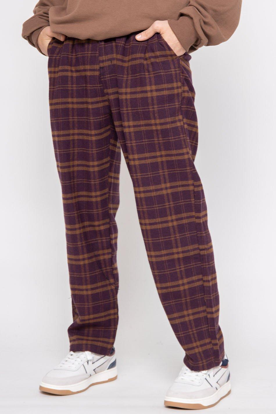 kaotiko Pantalón Habana Tagid Check Garnet