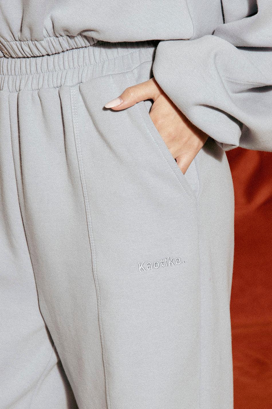 Kaotiko Pantalón Jogger Venice Interlock Iceberg