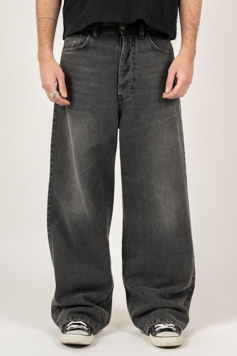 Kaotiko Pantalón Loose Baggy Denim Black