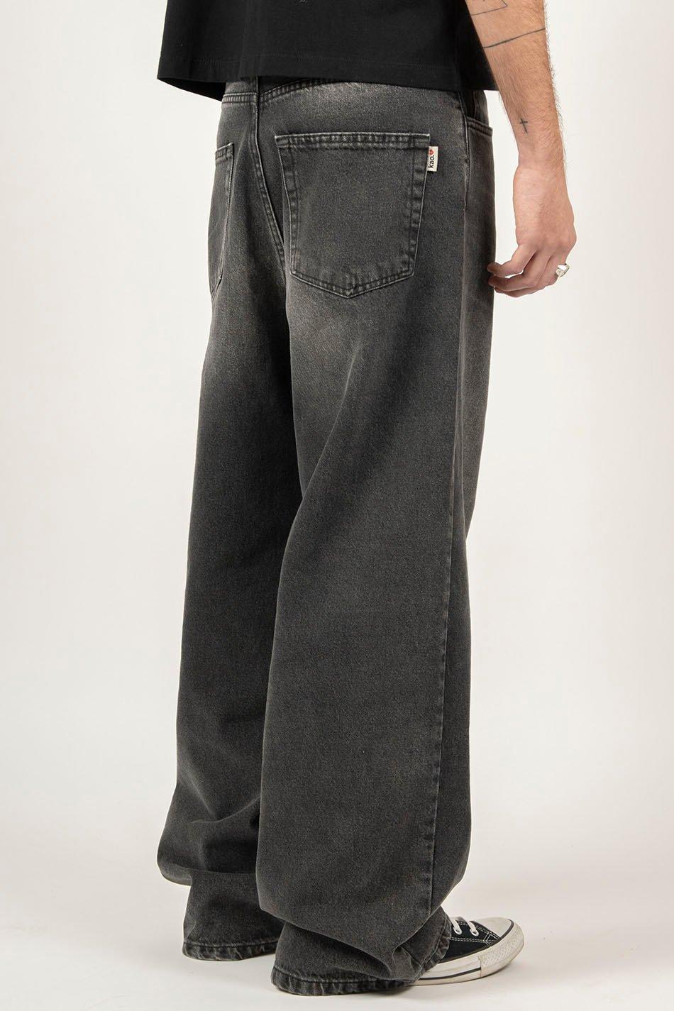 Kaotiko Pantalón Loose Baggy Denim Black