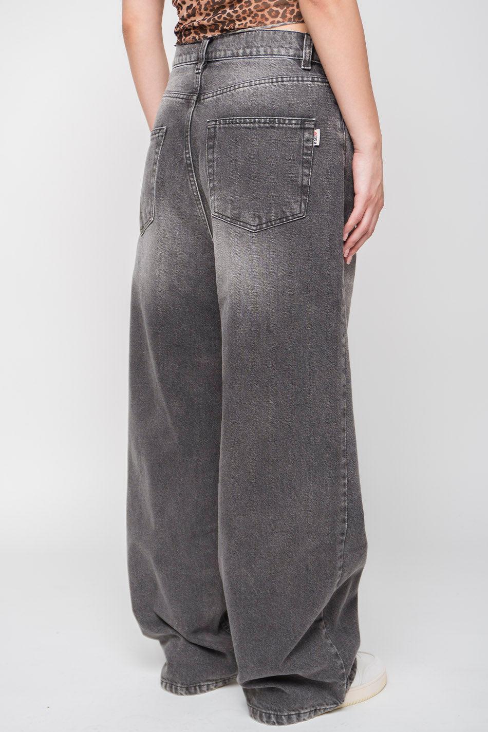 Kaotiko Pantalón Loose Baggy Denim Black