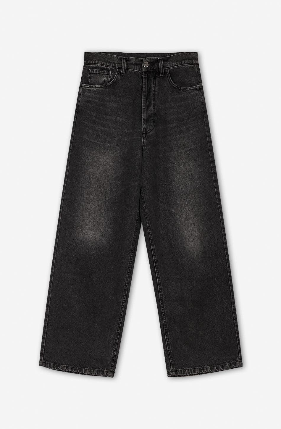 kaotiko Pantalón Loose Baggy Denim Black